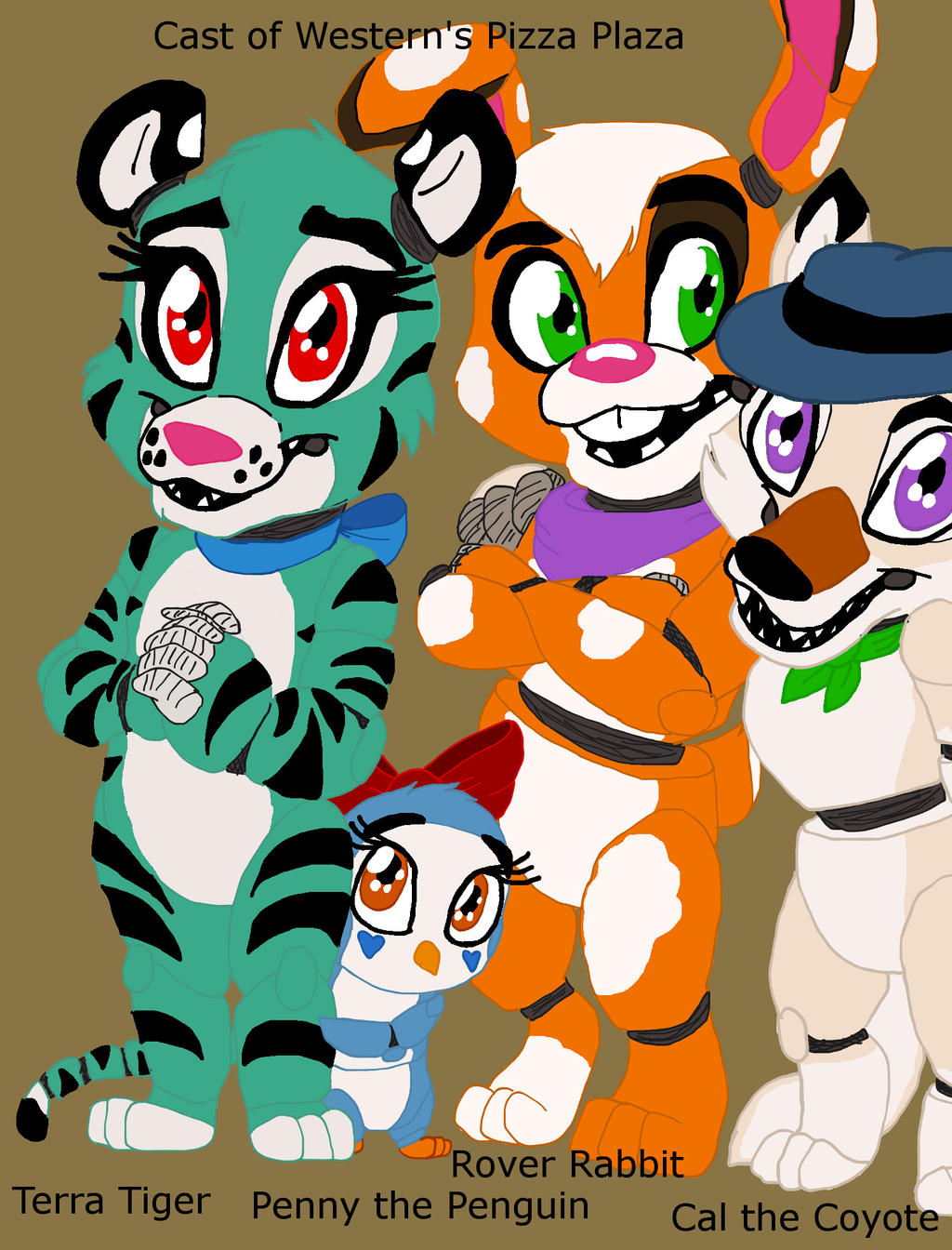 Fnaf ocs: The Rivals of Freddy Fazbear's Pizza