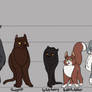 OLD! Thicketclan Height Chart