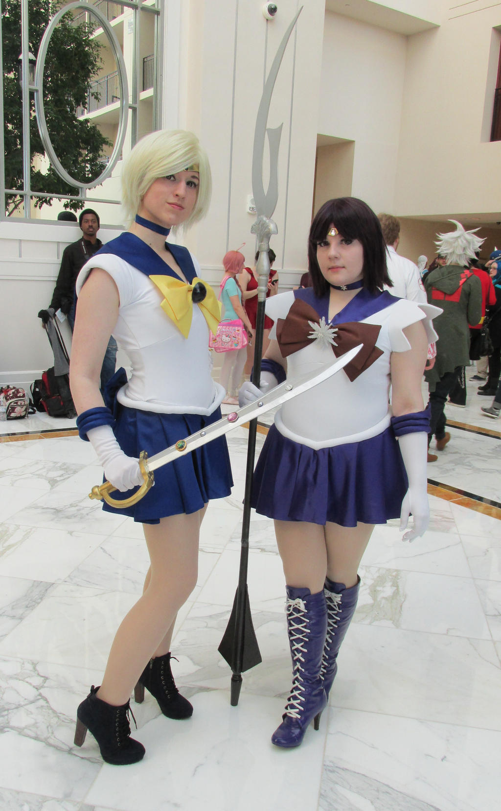 Sailor Uranus and Sailor Saturn