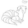 Ninetails Lineart