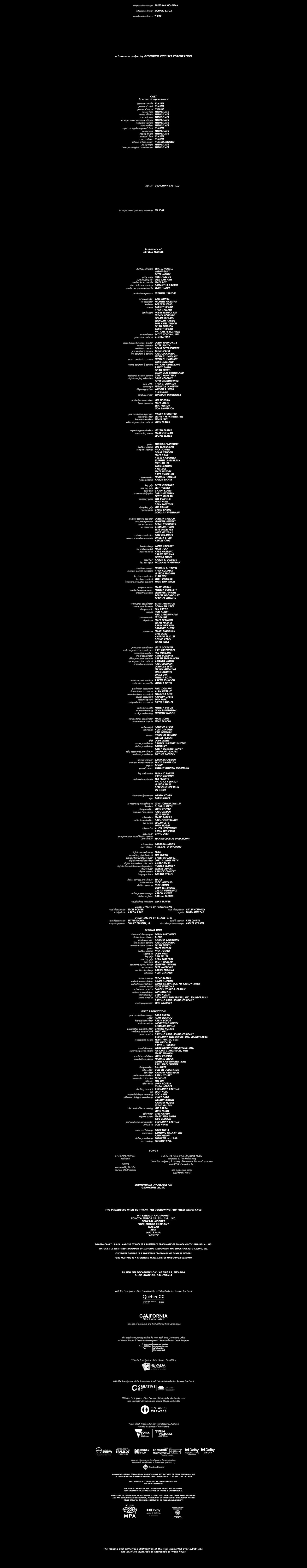 My Experience at Las Vegas full end credits. by NASCARboy on DeviantArt My Experience at Las Vegas full end credits. by NASCARboy on DeviantArt