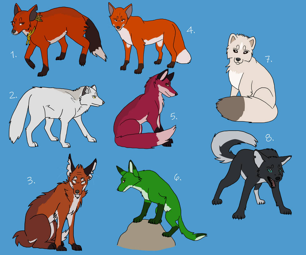 Fox Adaptables Fox Adoptables 1/8 OPEN by It-Teks-Two on DeviantArt