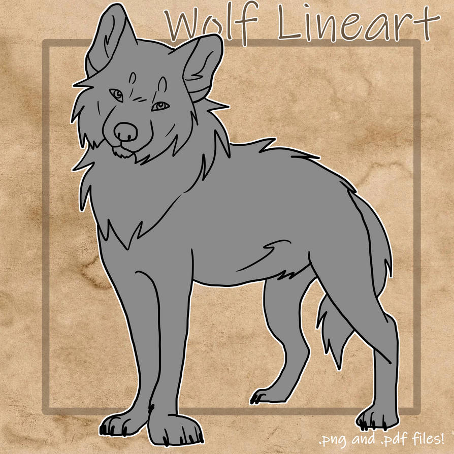 Basic Wolf Lineart Download Free Wolf Lineart: Stunning Vector Art for Designers & Artists