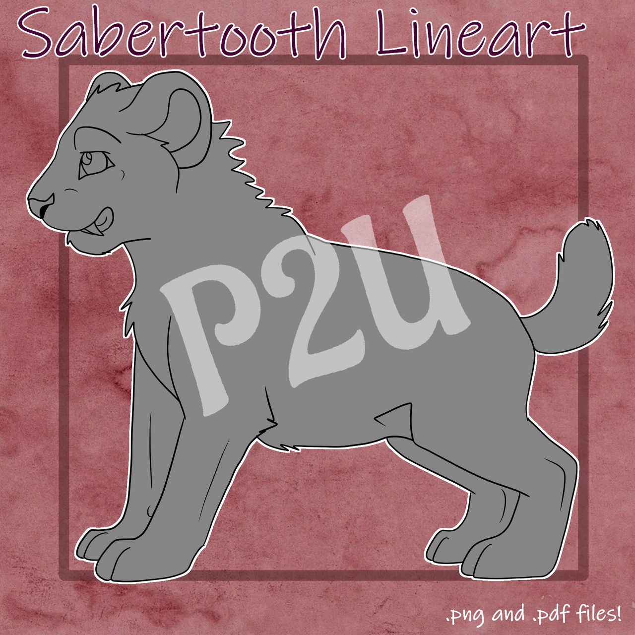 Sabertooth3 Deviantart Engine P2U Sabertooth Cub Lineart by It-Teks-Two on DeviantArt