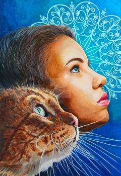 Woman-and-Cat