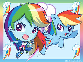 Equestria Chibi Girls: Rainbow Dash