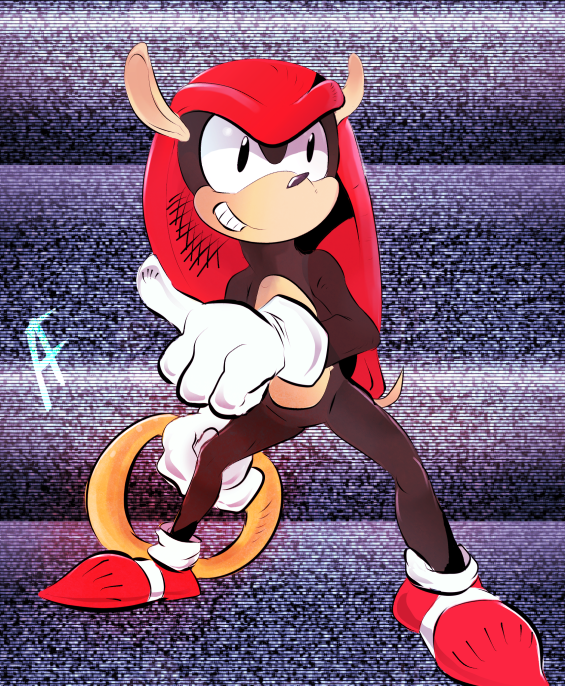 Sonic Mighty Armadillo Pencil Art Gamer Art. Instant 