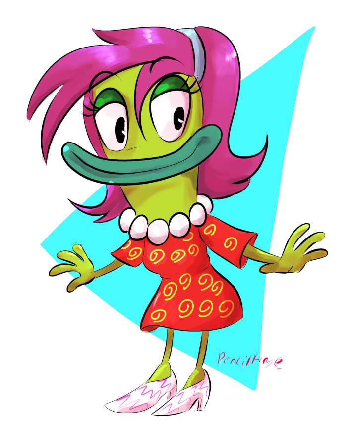 Rachel Rocks Shiny Rachel (Rocko's Modern Life) by PencilForge on DeviantArt
