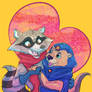 Valentines day 2023 Rocket Raccoon and Lylla