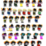 me and the boys on a sprite sheet