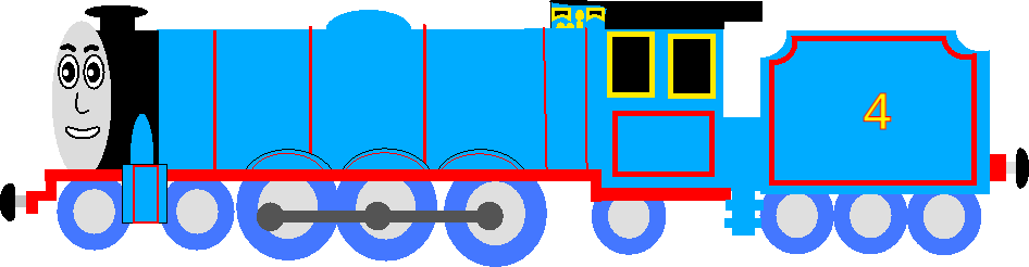 Gordon Side Gordon The Big Engine Side View by Pac-ManThomasStuff1 on DeviantArt