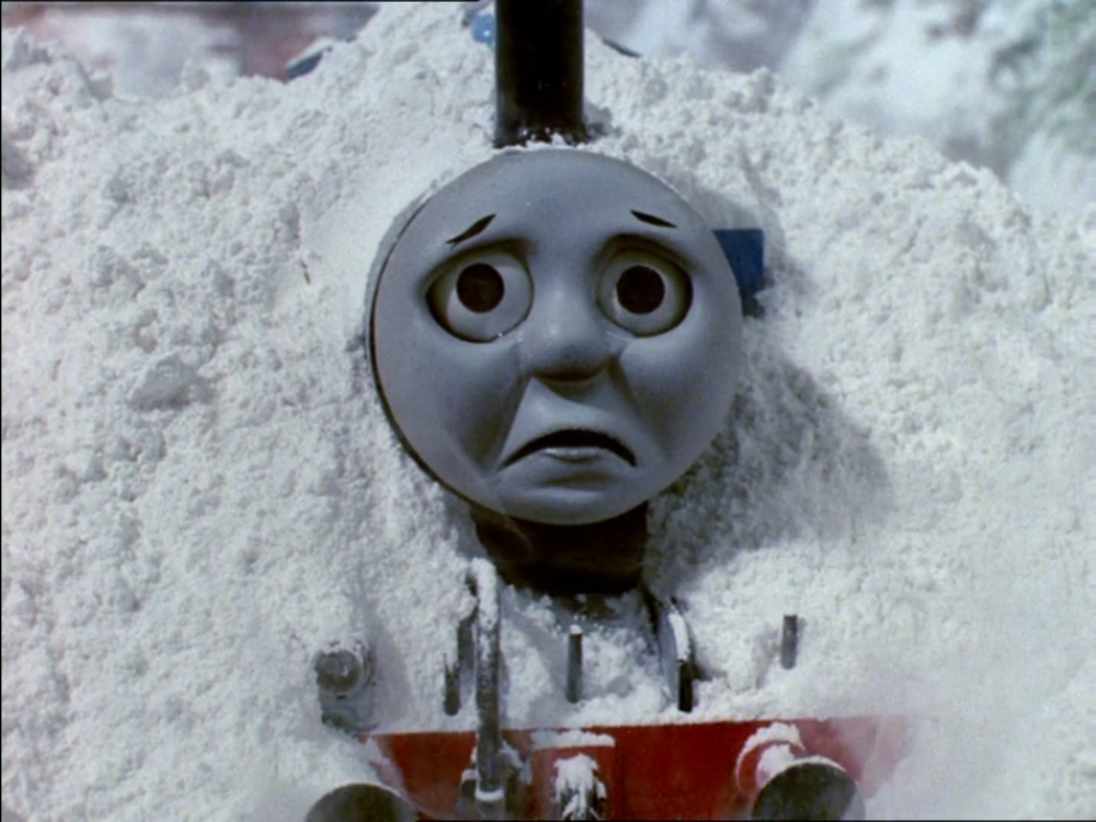 Thomas The Tank Engine Crying In The Snowdrift by Pac-ManThomasStuff1 ...
