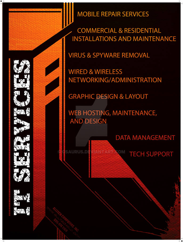 IT Services Poster by CSAURUS on DeviantArt
