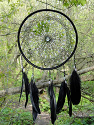 Yin - Magical Dream Catcher with a crystal ball