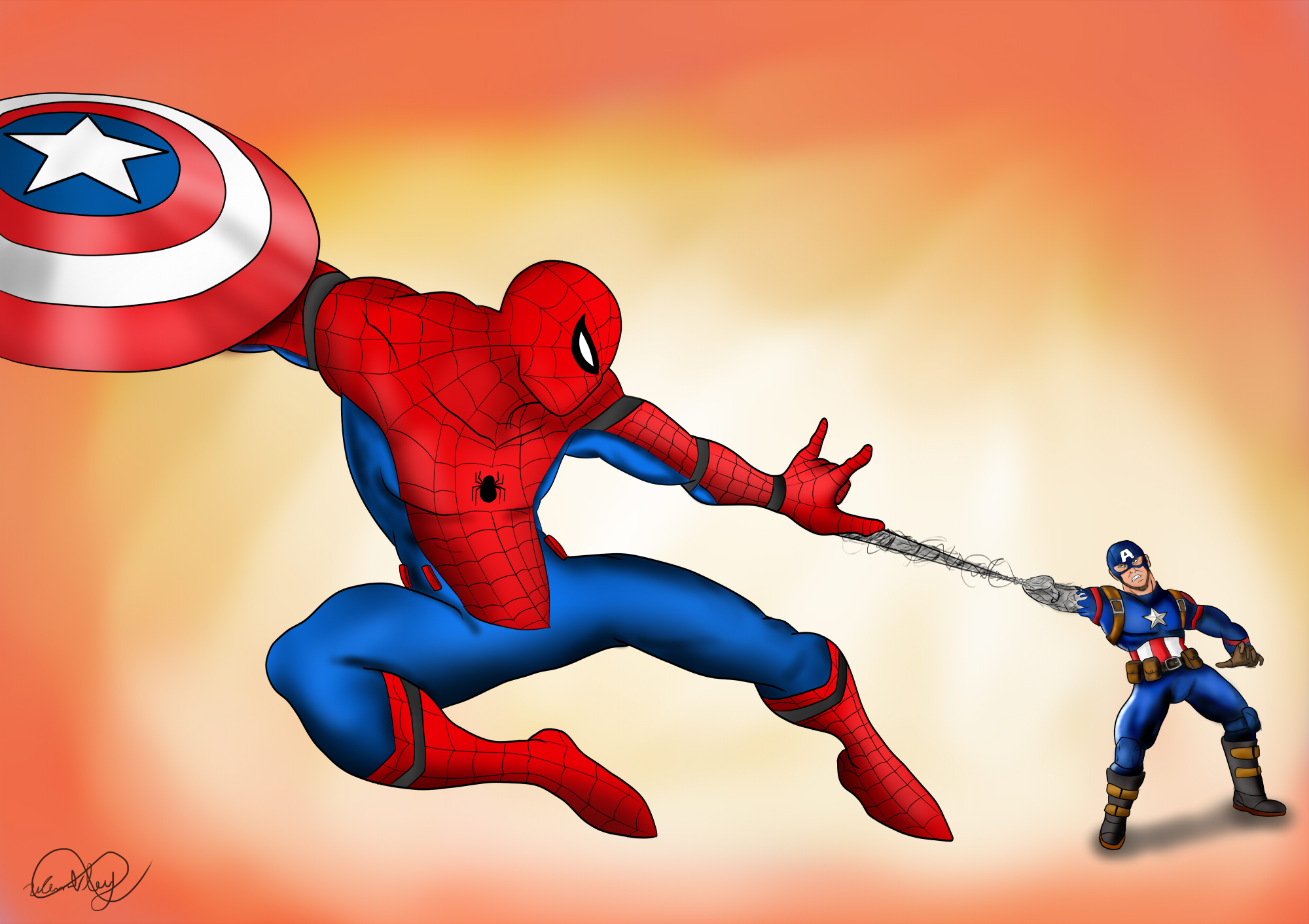 Spider man in Civil War! by WembleyAraujo on DeviantArt