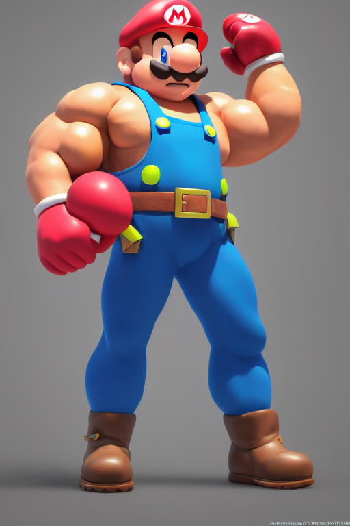 Midjourney creation, Buff Mario by Jalapenozzzz on DeviantArt