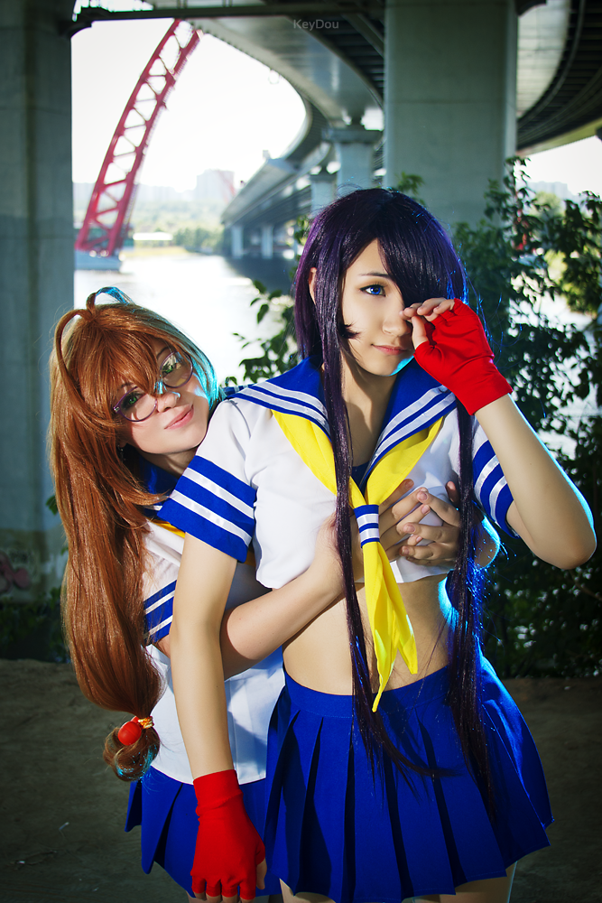 Ryuubi Gentoku and Kanu Unchou Ikki Tousen cosplay