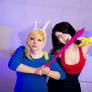 Fionna the Human and Marceline cosplay