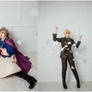 Hetalia Nyotalia FrUK cosplay