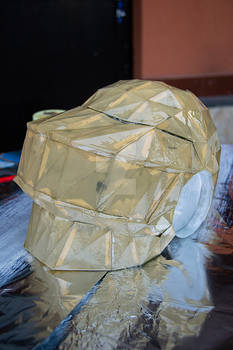 Thomas Bangalter helmet coated with resin