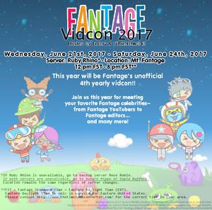 Fantage Vidcon 2017 info