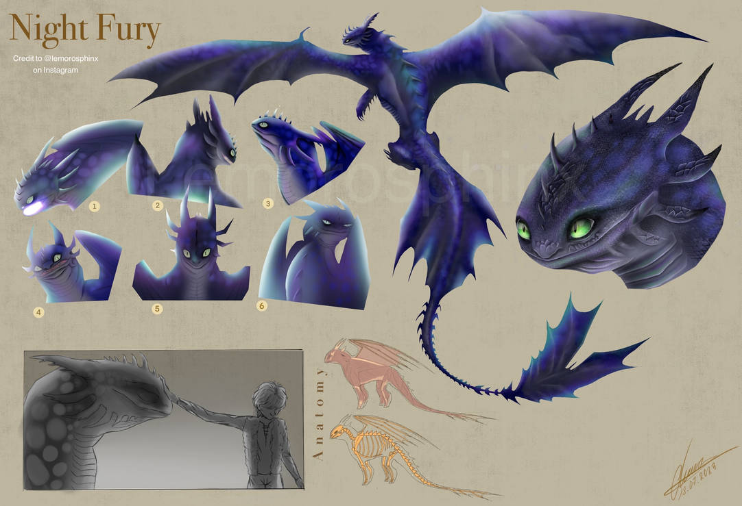 Night fury concept art by clarow on DeviantArt