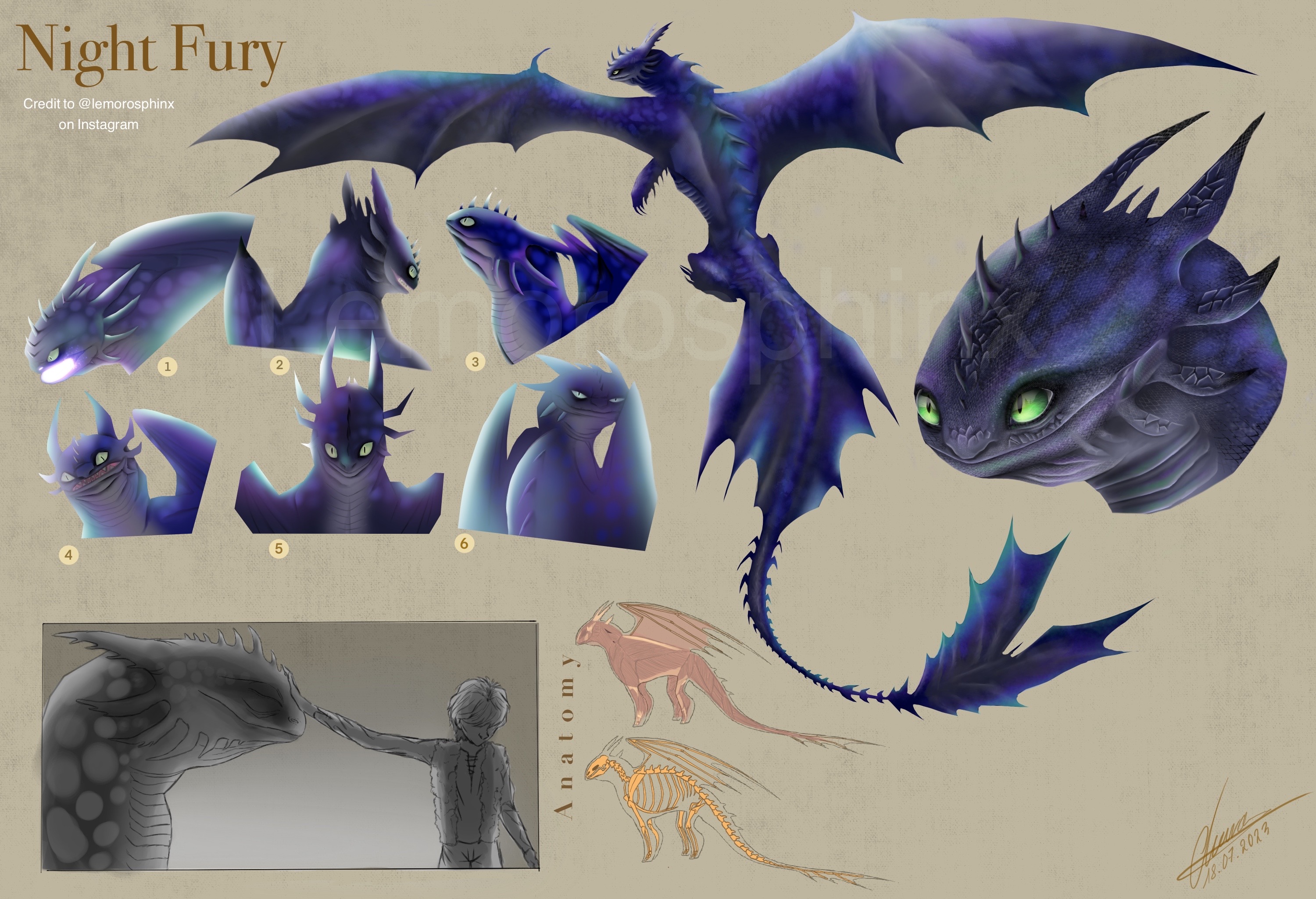 Night fury concept art by clarow on DeviantArt