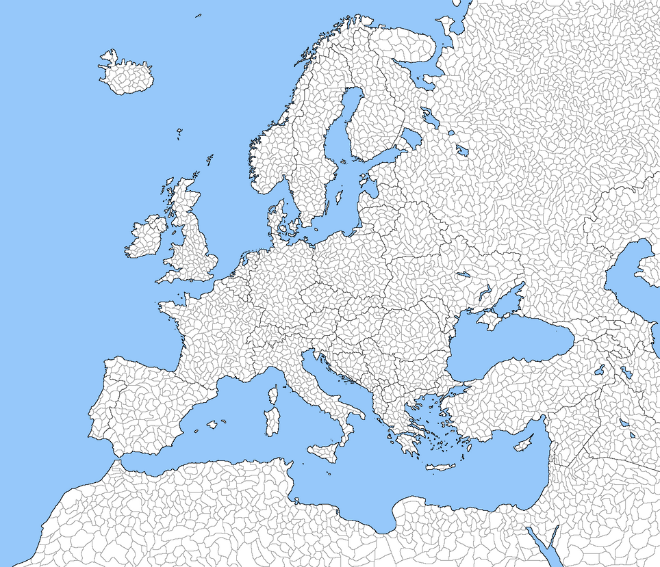 Страна z разделена на 15 провинций. Карта Европы для ВПИ. Europe Map for Mapping Provinces. Map of Europe 1914 with Provinces. Карта Европы маппинг.
