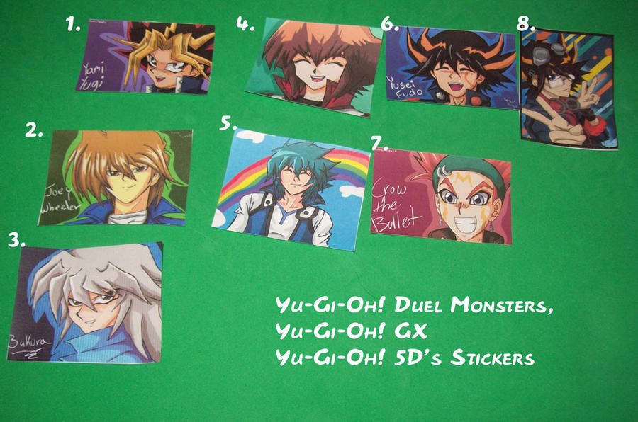 Yugioh Stickers