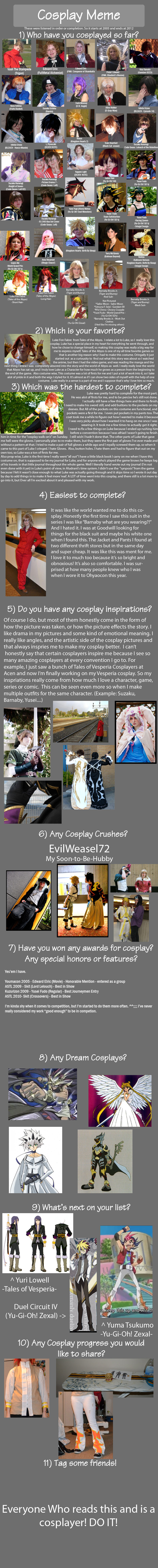 Cosplay Meme 2012