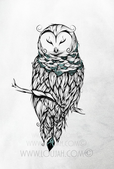 Poetic Snow Owl