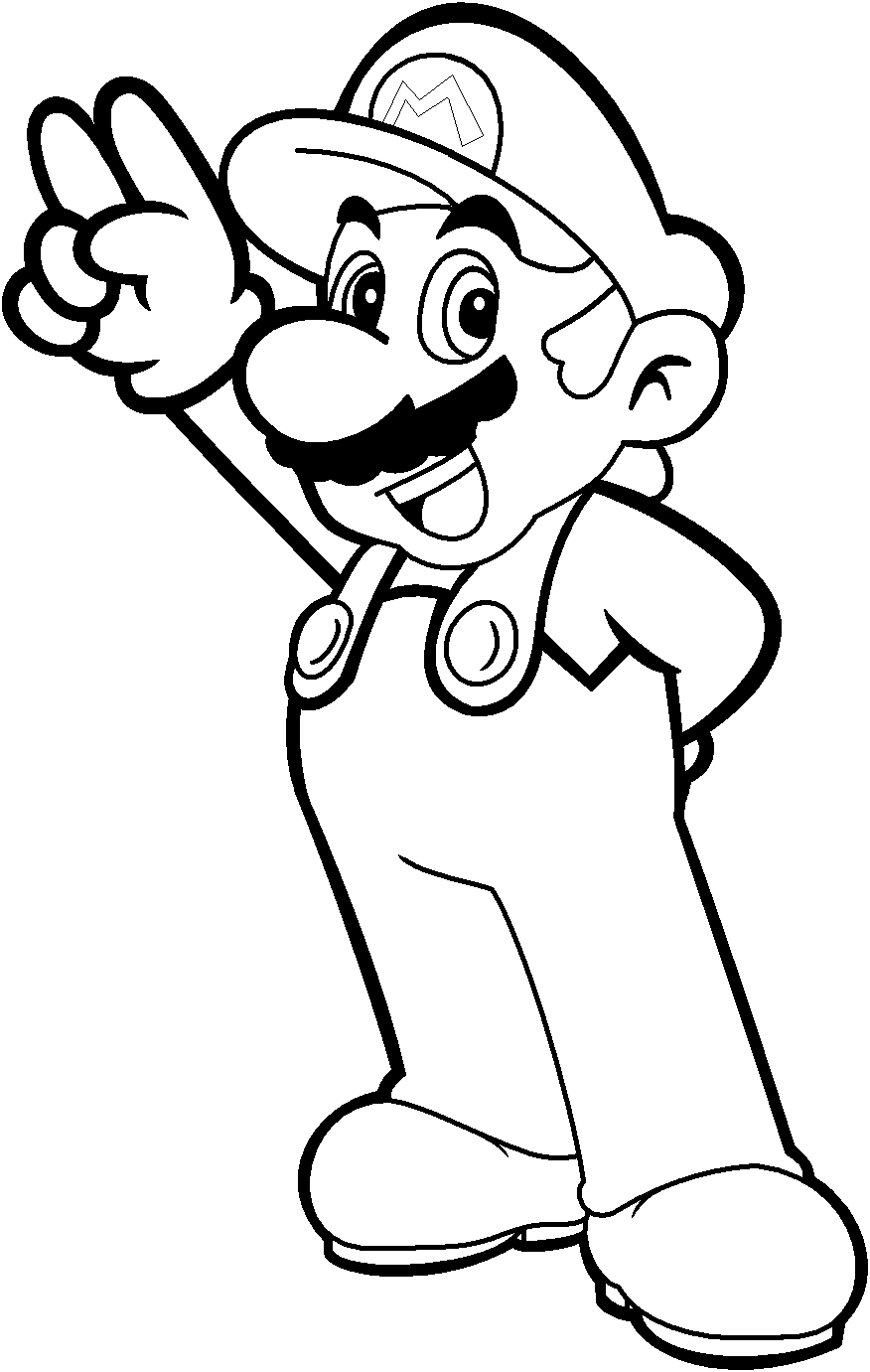 Mario Coloring by on DeviantArt