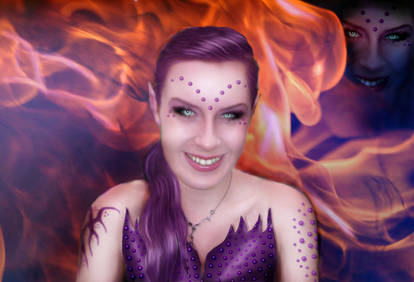 Purple in Flames