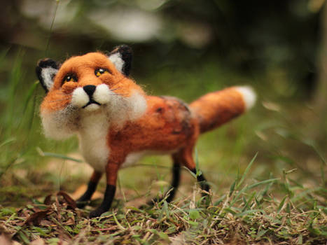 Poseable Fox Sculpture - (SOLD)