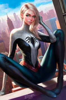 Spider-Gwen (alternative), seconds before fall