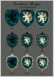 Emblem designs for bouquineuse