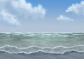 Free Beach Afternoon Background