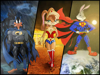 Team Hero, Daffy Duck, Lola Bunny, Bugs Bunny