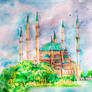 Adana Sabanci Camisii_Aquarelle_Dina3