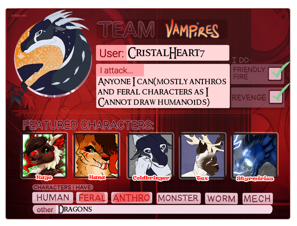 Artfight Profile 2025 by Coldbringerthehybrid on DeviantArt