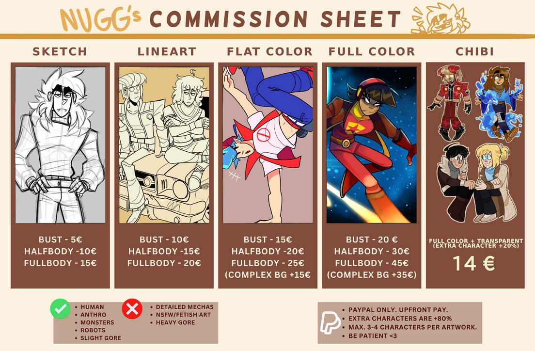 Commission Sheet 2024