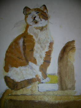 Cat - Oil Paint.