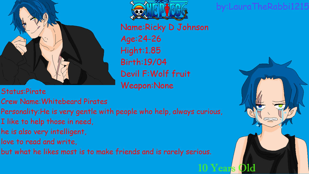 One Piece Oc Ricky D Johnson By Lauratherabbit1215 On Deviantart One Piece Oc Ricky D Johnson By Lauratherabbit1215 On Deviantart