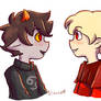 Dave and Karkat redraw