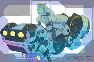 BICYCLE X AVTONES joker hunter 02 concept art