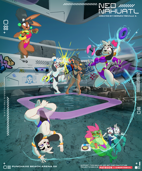 Neonahuatl Punchaxe Beach Arena 02