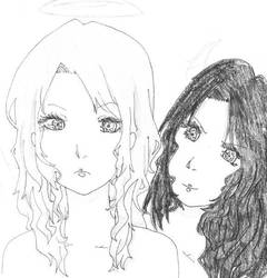 Angel and Devial Sketch