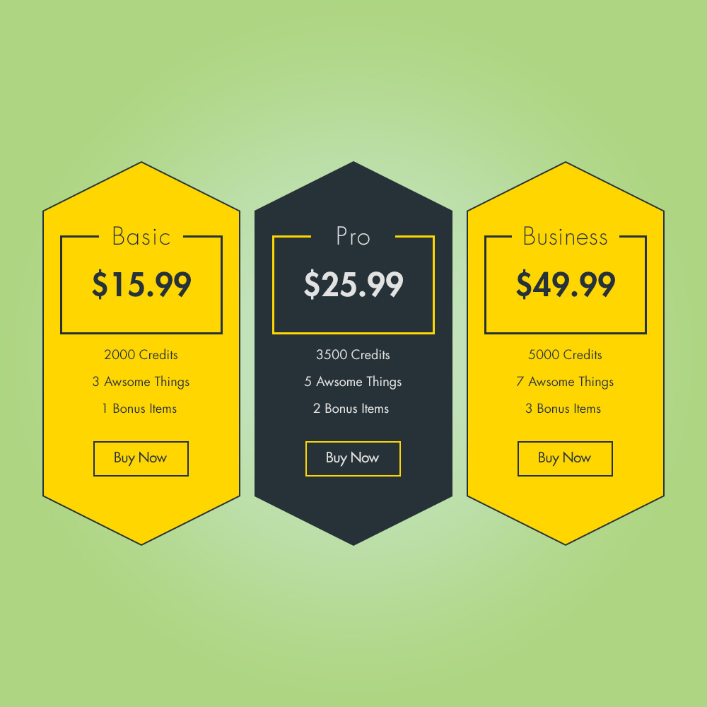 DailyUi 30 Pricing