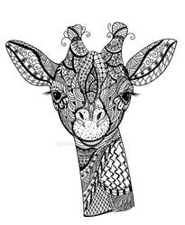 Zentangle Giraffe