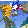Mega Vs JKnuckles (Sonic X Recolor)